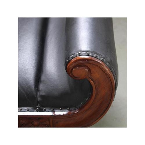 Black Chaise Lounge, 1940s-1950s For Sale - Image 4 of 15