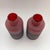1990s Red and Black Murano Scavo Glass Bottles, Italy, 1990s, Set of 2 For Sale - Image 5 of 10