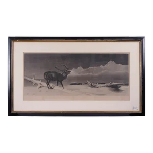 Sir E Landseer "The Challenge" Engraved by Jw Watts