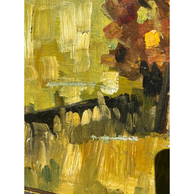 Mid 20th Century French Countryside Landscape Oil Painting Framed For Sale - Image 5 of 13