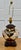 Vintage Japanese Satsuma Vase Table Lamp Hand Painted Geisha Bird Floral Gold For Sale - Image 9 of 16