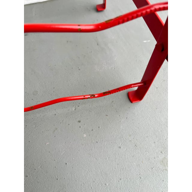 Mid 20th Century Vintage Red Metal Wine Racks by Blot Galland - Made in France For Sale - Image 5 of 6