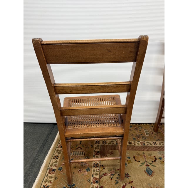 Victorian Ladderback Dining Chairs, Set of Four For Sale - Image 9 of 12
