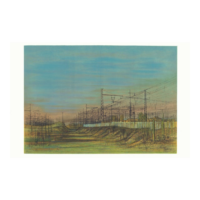 1959 Jean Carzou Lithograph "Le Remblai" For Sale