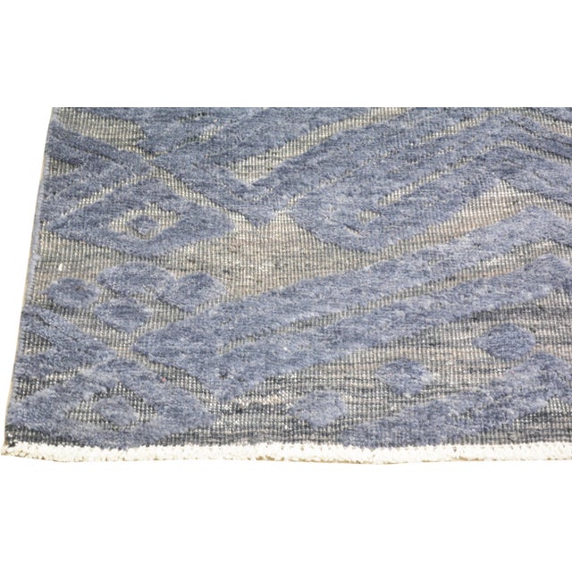 Moroccan Moroccan Hand Knotted Wool Rug, 9'2"x12'4" For Sale - Image 3 of 6