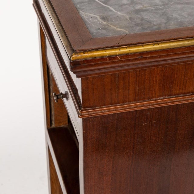 19th Century French Empire Style Ormolu Mounted Wood & Marble Pedestal, 1890s For Sale - Image 17 of 18