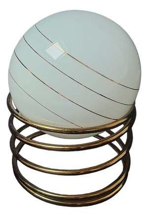 Hollywood Regency Glass Globe Table Lamp from Massive, Belgium