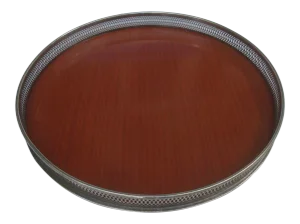 Italian Mid-Century Bar Cart Serving Tray Rosewood Formica