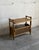 Vintage Danish Oak Side Table / Magazine Rack With Cane Storage For Sale - Image 4 of 9