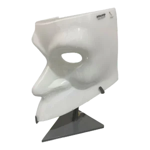 Bauta Venetian Mask Murano Glass Table Lamp by Mazzega