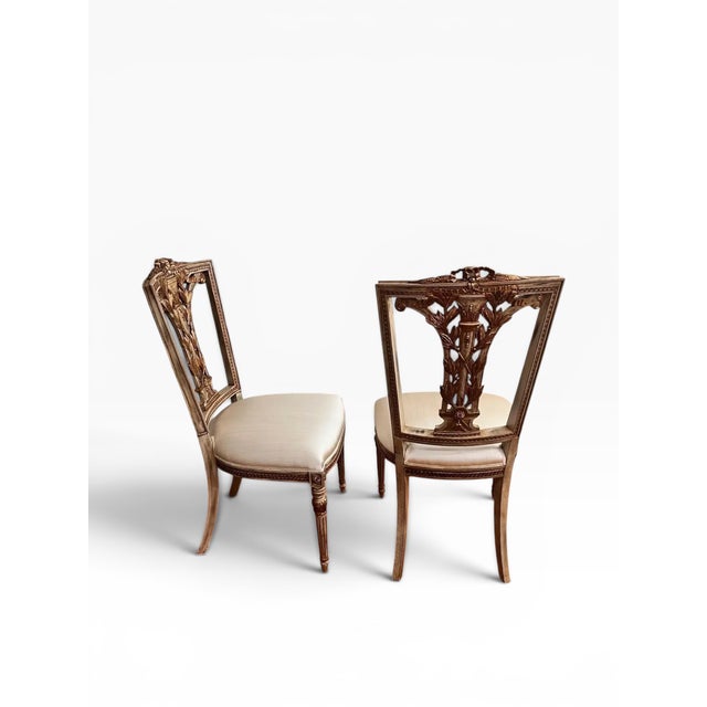 David Michael French Side Chairs- a Pair For Sale In Boston - Image 6 of 12
