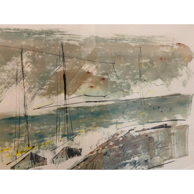 20th Century Coastal Birdsey Watercolor For Sale In New York - Image 6 of 7