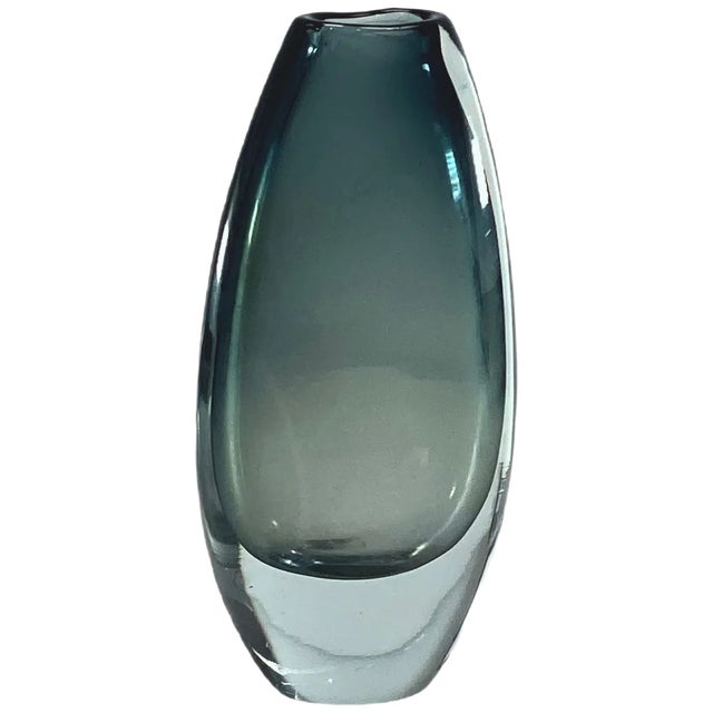 Scandinavian Sommerso Glass Vase, 1960s For Sale