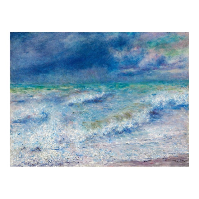 Seascape, Vintage Art Print Reproduction, 24" × 18" For Sale