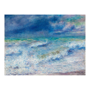 Seascape, Vintage Art Print Reproduction, 24" × 18"
