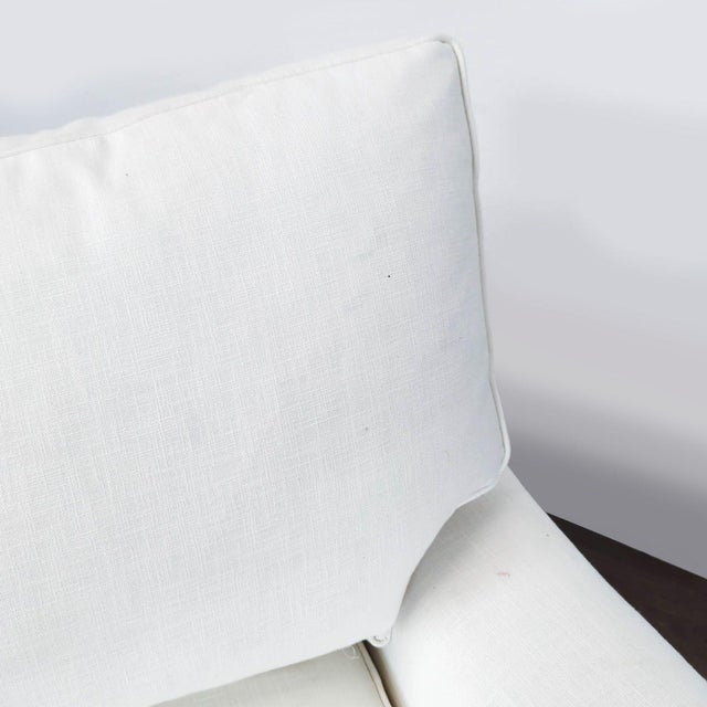 Pottery Barn English Arm Grand 3-Seat Sofa in White Upholstery For Sale In San Francisco - Image 6 of 6