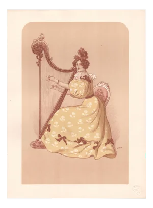 Auguste Roedel, La Romance, 1898, Lithograph & Paper
