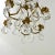 French Vintage Petite Brass & Crystal Chandelier For Sale - Image 11 of 12