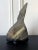 Black Abstract Scholar Rock Viewing Stone on Wood Stand For Sale - Image 8 of 13