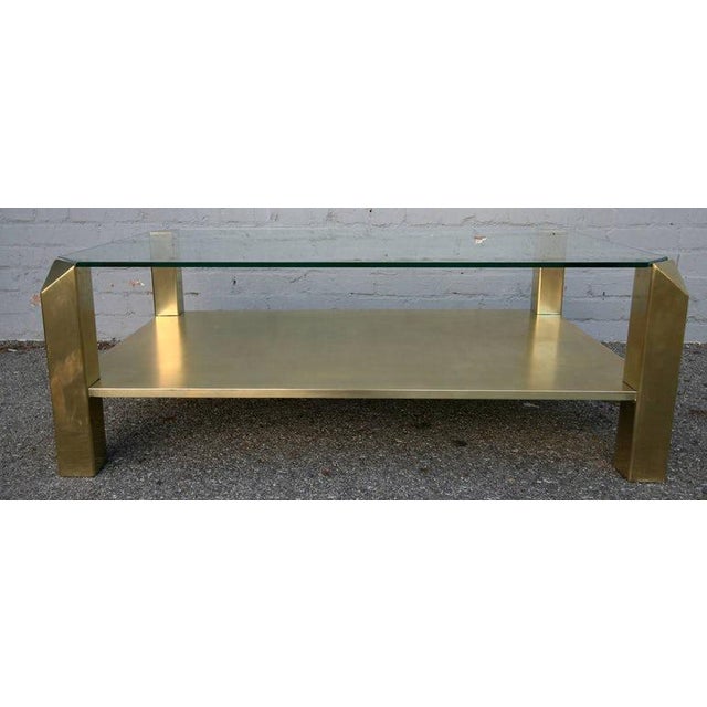 MidCentury Modern Brass Coffee Tables a Pair Chairish