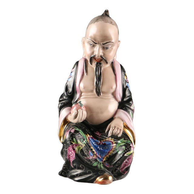 Antique Hand-Decorated Figurine by G. Tripi For Sale