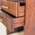 Mid-Century Italian Walnut Vanity Console with Brass Legs and Circular Mirror, 1950s For Sale - Image 11 of 17