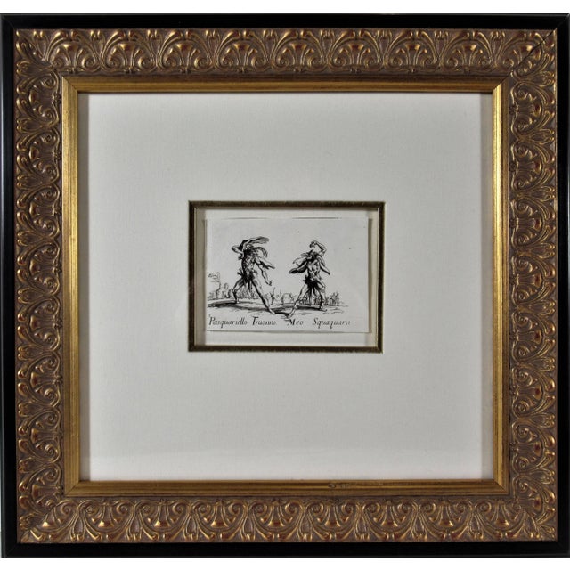 17th Century Jacques Callot, Pasquariello Truonno, Meo Squaquara, 1622 For Sale - Image 5 of 5