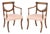 Regency Style Mahogany Armchairs, Pair For Sale