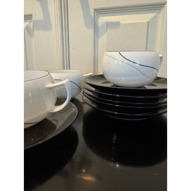 Daniel Hechter Vintage 90s Postmodern Japanese Daniel Hechter Coffee/ Tea Service (For 8) For Sale - Image 4 of 12