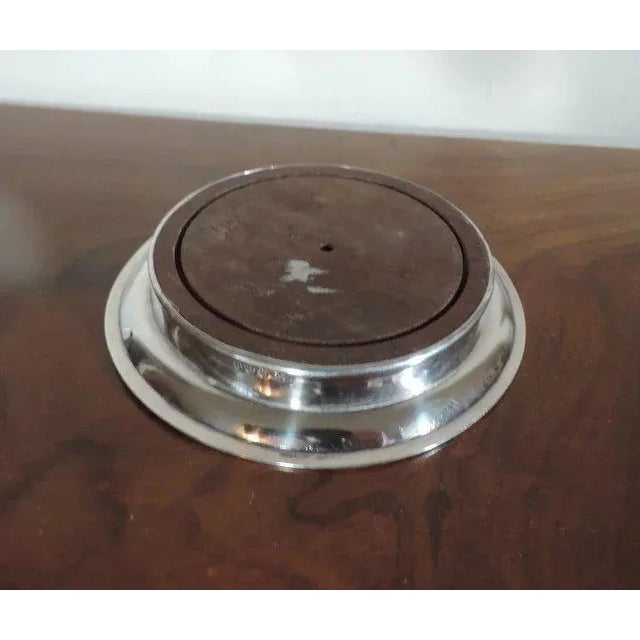 19th Century English Regency Sterling Silver Tea Pot Stand Coaster Tray For Sale - Image 4 of 6