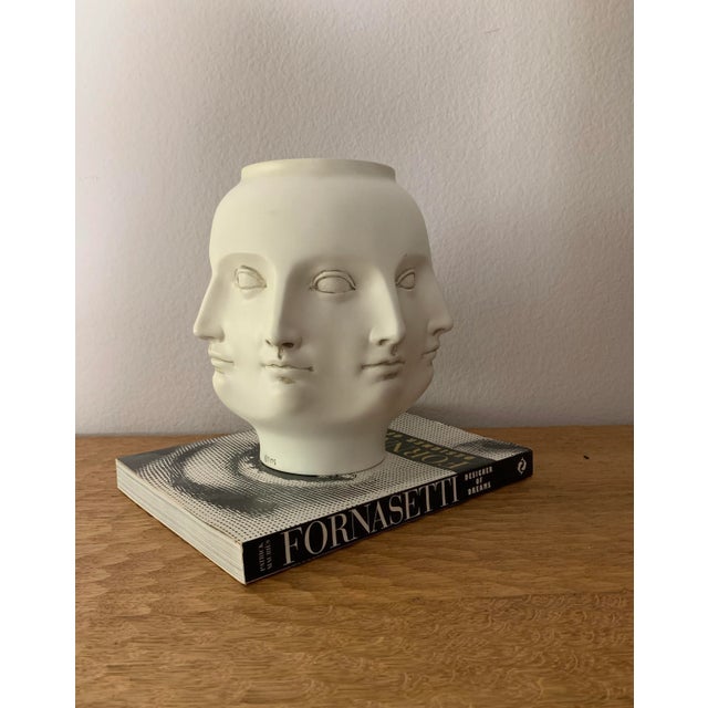 Abstract Fornasetti Style Sculpture TMS Perpetual Face Vase 2005 For Sale In Palm Springs - Image 6 of 11