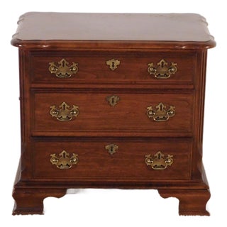 Pa House BachPennsylvania House Solid Dark Cherry 3-Drawer Bachelor's Chest Nightstandelors Chest For Sale