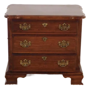 Pa House BachPennsylvania House Solid Dark Cherry 3-Drawer Bachelor's Chest Nightstandelors Chest