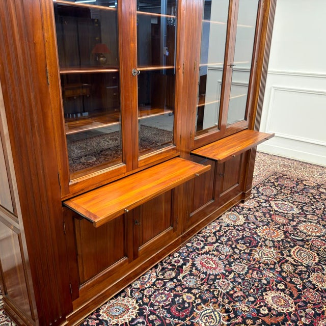 Classic English Bookcase with Columns For Sale - Image 18 of 18