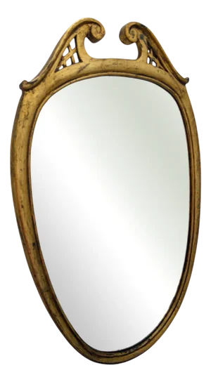 Classic Style Mirror with Wooden Frame, 1900s