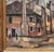 Early 20th Century Attributed to Gordon McCouch, Modernist Venetian Street Scene Oil Painting For Sale In Portland, ME - Image 6 of 18