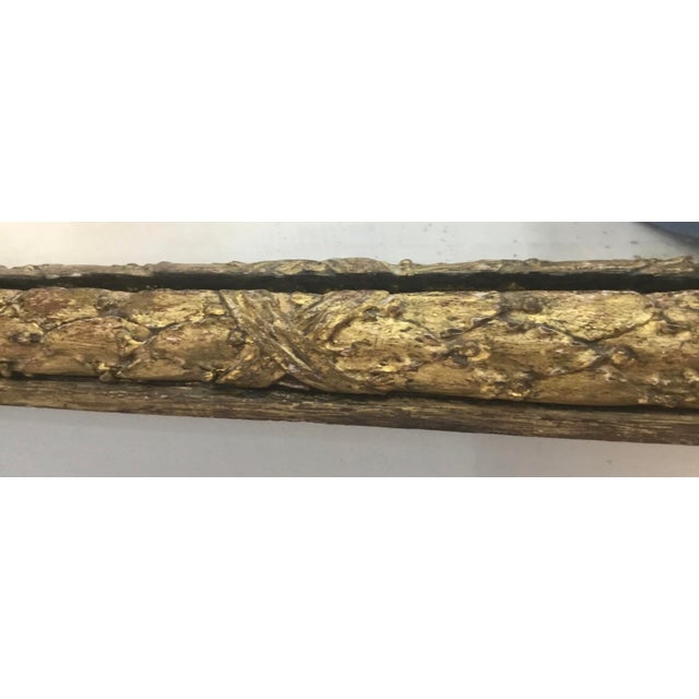 18th Century French Louis XVI Gilt Wood Pier Mirror For Sale - Image 9 of 13