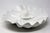 A oversized/large, vintage white ceramic divided serving bowl or platter, with three deep scallop shell sections, and a...