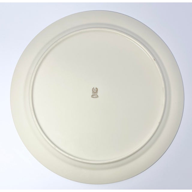 Lenox 1980s Lenox “Montclair” Bone China Round Platter For Sale - Image 4 of 5