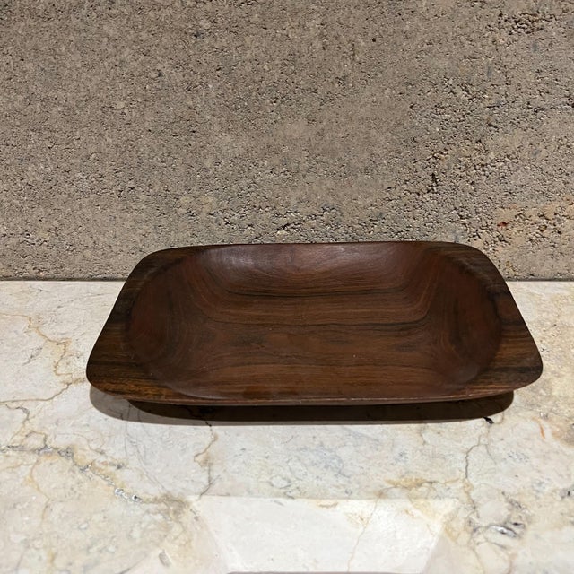 1960s Sculptural Wood Bowl Organic Form After Alexandre Noll For Sale In San Diego - Image 6 of 6