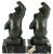 Black Art Deco Bookends Monkey with Lantern by Max Le Verrier, 1925, Set of 2 For Sale - Image 8 of 13