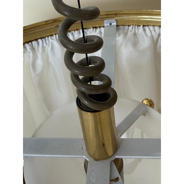 Gold Austrian Brass Pendant attributed to Kalmar, Loos Manner, 1980s For Sale - Image 8 of 18