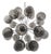 21st Century Nova Polished Nickel Smoky Murano Sputnik Chandelier by Fabio LTD For Sale
