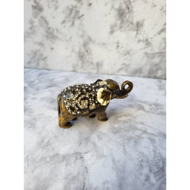 Jeweled Elephant Trinket Box For Sale - Image 11 of 11