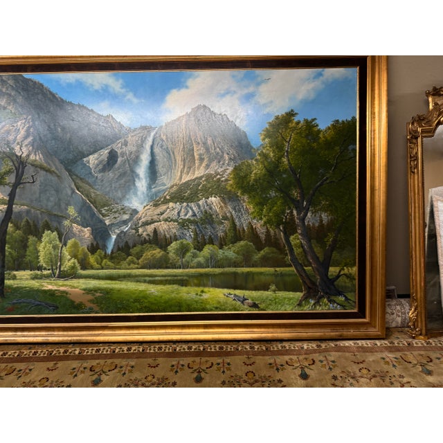Wendell Brown Yosemite Splendor Oil Painting, Signed For Sale - Image 9 of 12