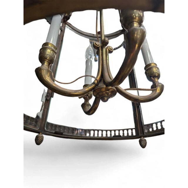 Early 20th Century Early 20th Century Large Petit Trianon Style Hanging Lantern For Sale - Image 5 of 7