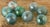 Vintage Boho Green Glass Spheres - Set of 8 For Sale In West Palm - Image 6 of 8