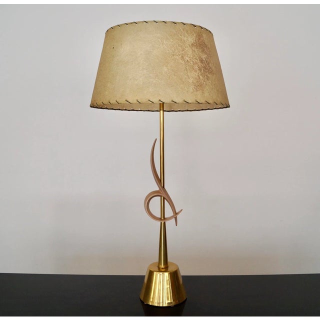 1950s 1950's Mid-Century Modern Sculptural Table Lamp For Sale - Image 5 of 13