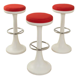 Vintage Bar Stools from Stukenbröker, 1970s, Set of 3