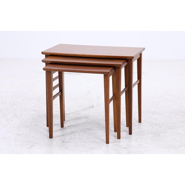 Mid-Century Nesting Tables, Set of 3 For Sale - Image 6 of 13